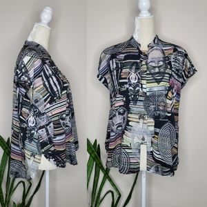 Bitte Kai Rand Mask Print Top